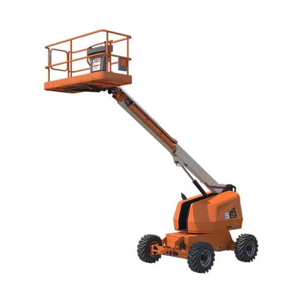 our boom lifts are designed to be used on uneven terrain and rough surfaces for maximum adaptability